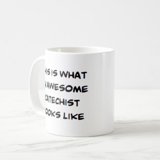 Mug catéchiste, génial (Devant gauche)