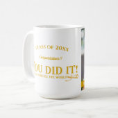 Mug Catégorie de 2025 VOUS L'AVEZ FAIT Photo Graduatio (Devant gauche)