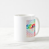 Mug Catégorie De Dye De Tie Senior 2023 (Devant droit)