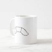 Mug Caterpillar - art mignon de dessin d'ours laineux (Devant gauche)