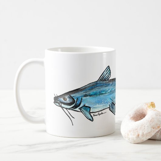 Mug Catfish bleu (Avec donut)