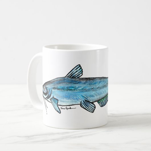 Mug Catfish bleu (Devant gauche)