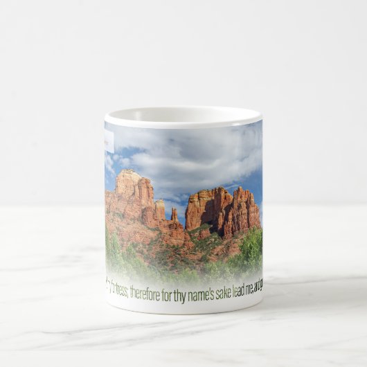 Mug Cathedral Rock Psaume 31:3 KJV (Centre)