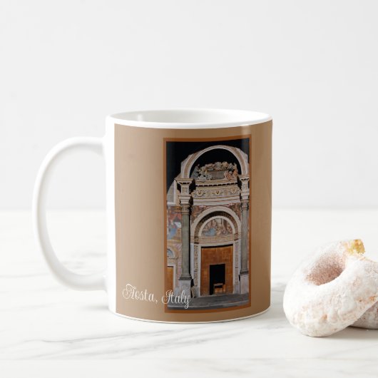 Mug Cathédrale d'Aoste, Italie (Avec donut)
