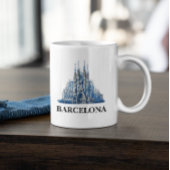 Mug Cathédrale espagnole de Barcelone Vintage