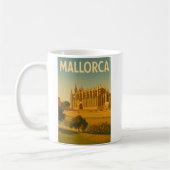 Mug Cathédrale Rétro Vintage de Majorque (Gauche)