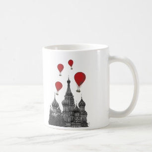 Mug Cathédrale St Basil et Ballons rouges à air chaud