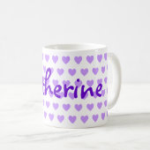 Mug Catherine en violet (Devant droit)