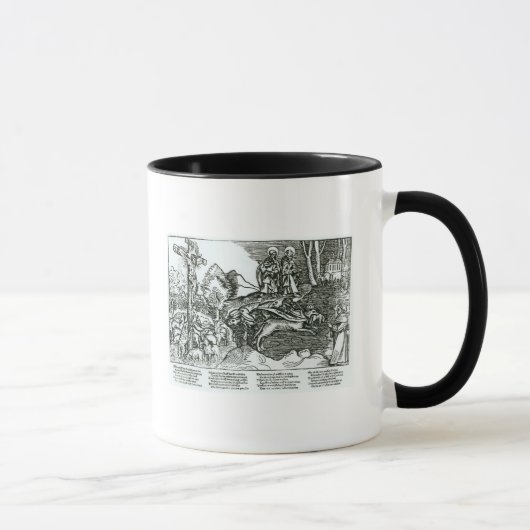 Mug Catholicisme romain et Lutheranism contrastés (Droite)