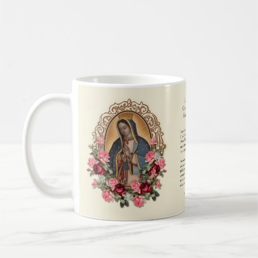 Mug Catholique Espagnol Guadalupe Religieux Vierge Mar (Gauche)