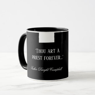 Mug Catholique prêtre Noir Clergé Collar Religieux