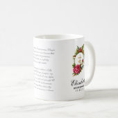 Mug Catholique Roses Rouges Crucifix Prière Bridesmaid (Devant droit)