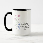 Mug Cathy Rendre le monde meilleur depuis 1955. (Gauche)