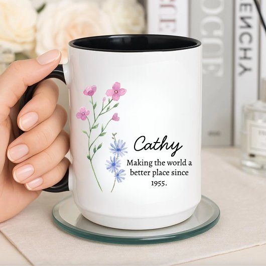 Mug Cathy Rendre le monde meilleur depuis 1955.