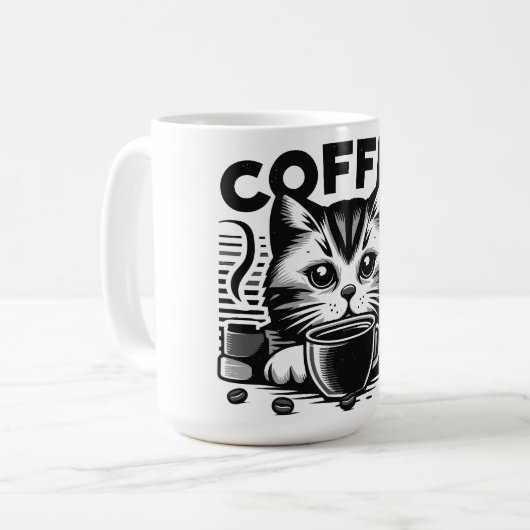 Mug Catitude Caféinée (Devant gauche)
