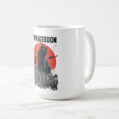 Mug Catmageddon Giant Cat Monster City Kaiju Funny Pet (Devant droit)