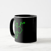 Mug Catnip Nepetalactone Formule chimique moléculaire (Devant gauche)