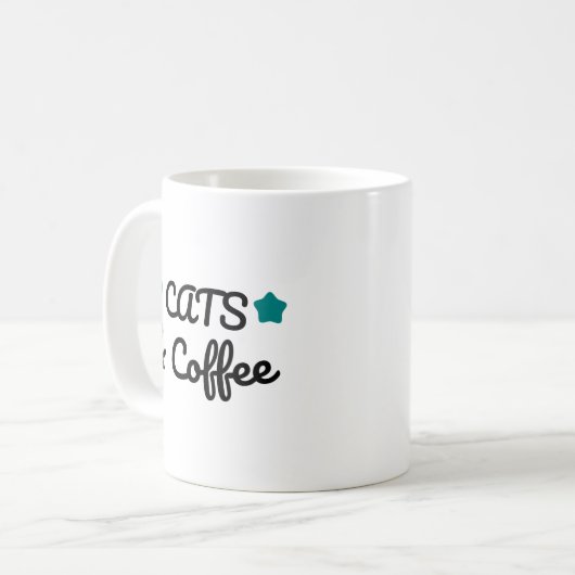 Mug Cats and Coffee – Cute Cat Lover Coffee (Devant gauche)