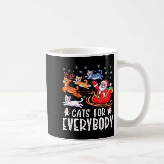 Mug Cats For Everybody Christmas Cat Funny Xmas Men Wo (Droite)
