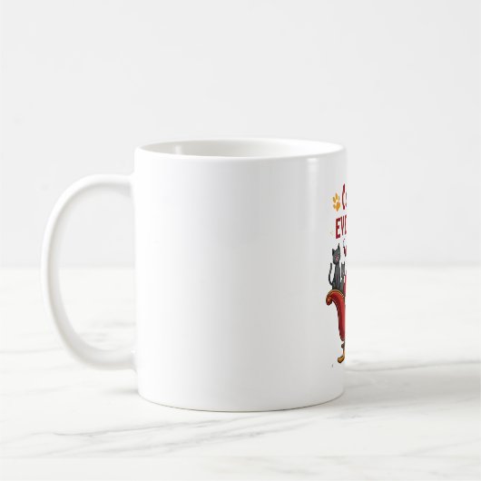 Mug Cats For Everybody Christmas Cat Funny Xmas Women  (Gauche)
