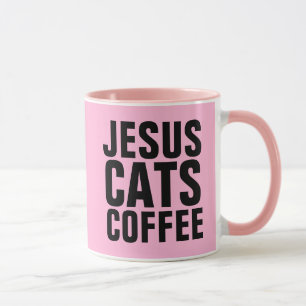MUG CATS JÉSUS CAFÉ CHRISTIAN CHAT CAFÉ MUSIQUES