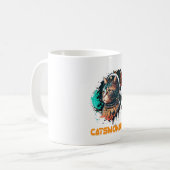 Mug Catsmonaute Astronaut Chat Ou Chat Spatial (Devant gauche)