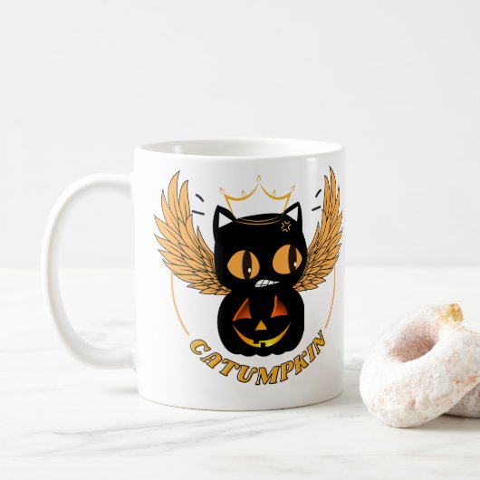 MUG CATUMPKIN QUEEN EN COLÈRE (Avec donut)
