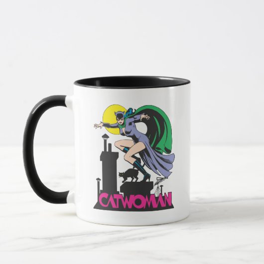 Mug Catwoman & Logo rose (Gauche)