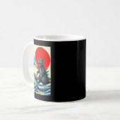 Mug Catzilla Chat Art Japonais Dons De Chat Drôle Pour (Devant gauche)