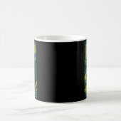 Mug Catzilla Funny Chat Japonais Art Starry Night Wave (Centre)