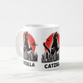 Mug Catzilla Funny Chat Rampage Epic Feline Monster Ch (Devant gauche)