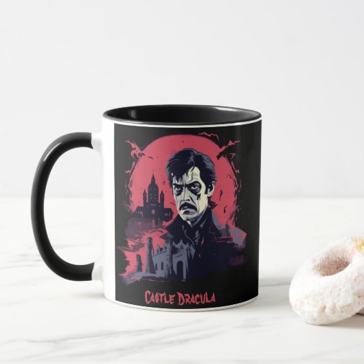 Mug Cauchemar gothique (Avec donut)