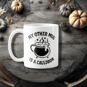 Mug Cauldron Noir Cuisine Conception - Potion Magique