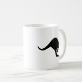 Mug Caution noir et blanc Kangaroo (Devant droit)