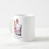 Mug Caution père et fille (10) (Devant gauche)