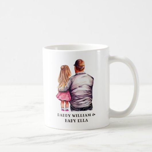 Mug Caution père et fille (10) (Droite)