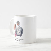 Mug Caution père et fille (14) (Devant gauche)