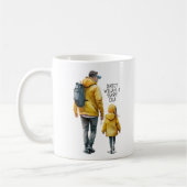 Mug Caution père et fille (3) (Gauche)