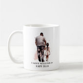 Mug Caution père et fille noire (8) (Gauche)