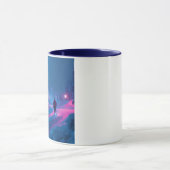 Mug Cavalier Cyberpunk Hiver Néon (Centre)