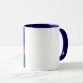 Mug Cavalier Cyberpunk Hiver Néon (Devant droit)