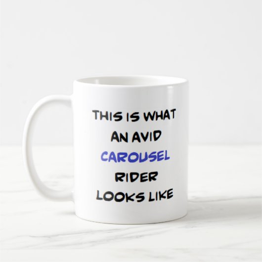 Mug cavalier de carrousel, avide (Gauche)