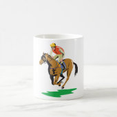 Mug Cavalier de course de chevaux au galop (Centre)