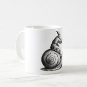 Mug Cavalier de l'escargot médiéval rétro , Renaissanc (Devant gauche)