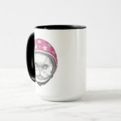 Mug Cavalier de moto de chat persan (Devant gauche)