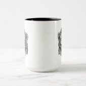 Mug Cavalier de moto de chimpanzé (Centre)