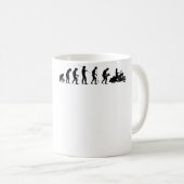 Mug Cavalier de moto d'évolution Motard Moto (Devant droit)