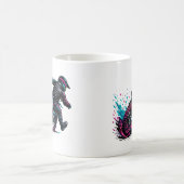 Mug Cavalier de motocross de style BD éclaboussé de bo (Centre)