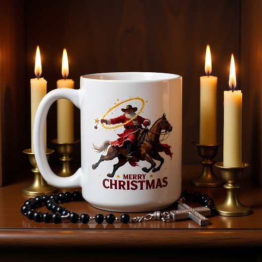 Mug Cavalier de Noël au Lasso