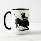 Mug Cavalier de taureau de rodéo personnalisé (Gauche)
